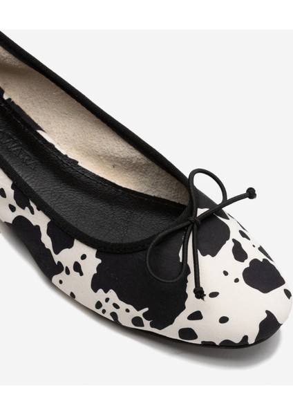 Milky Kadın Desenli Deri Babet indirimleri