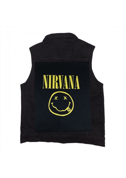 Nirvana Logo Siyah Kot Yelek