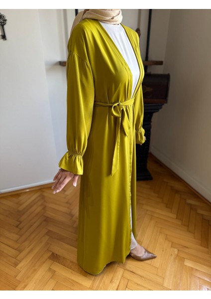 Garnili Kuşaklı Ikili Abaya Takım 5041 fırsatları