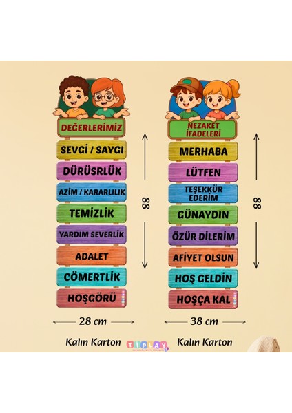 Nezaket Ifadeleri ve Değerlerimiz Panosu 01 fiyatları