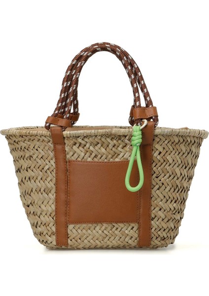 Hasır Bgck El 4fx Kum Kadın El Çantası