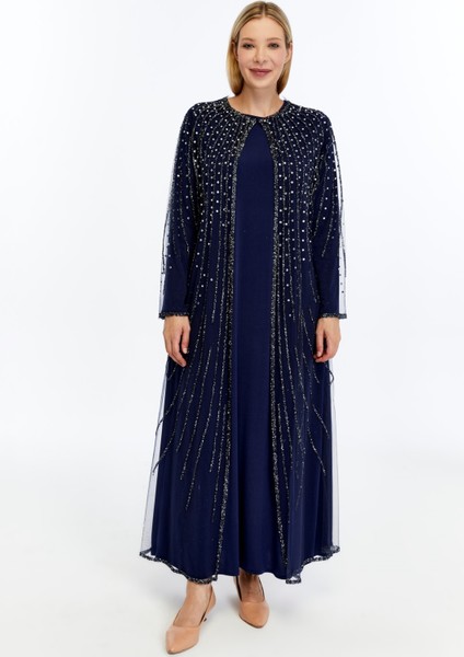 Betül 2'li Takım Taşlı Abaya