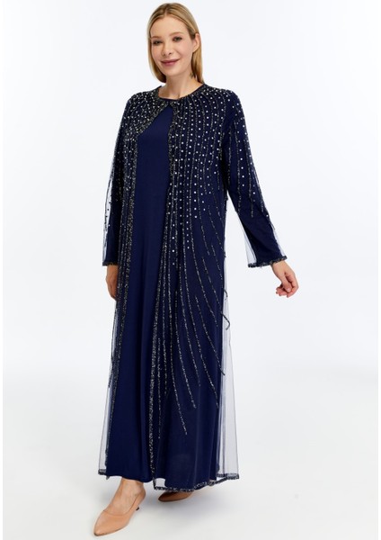 Betül 2'li Takım Taşlı Abaya fiyatları