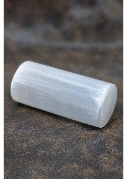 Beyaz Selenit Yoga Meditasyon Reiki Uyumlama Silindiri 8 cm indirimleri