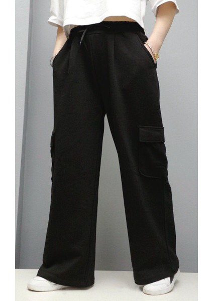 Kız Çocuk Kargo Cep Eşofman Altı