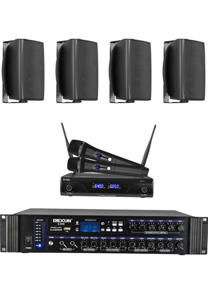 Drt-5 Siyah Sütun Hoparlör Mağaza Dükkan Kafe Seslendirme ve Okul Anons Sistemi fiyatları