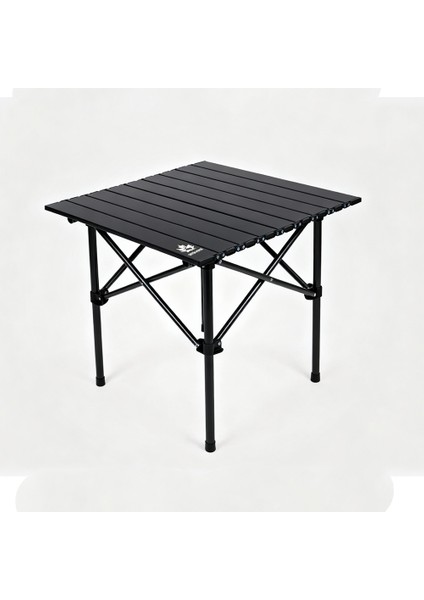 Sevenmoose Portatif Kamp ve Piknik Masası (Siyah)– Hafif Katlanır Masa Taşıma Çantalı (50X52 Cm)