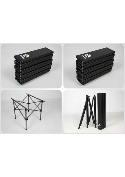 Sevenmoose Portatif Kamp ve Piknik Masası (Siyah)– Hafif Katlanır Masa Taşıma Çantalı (50X52 Cm) fırsatları