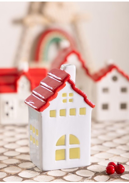 Dekoratif LED Işıklı Yılbaşı Evi 10X7X16 cm fiyatları