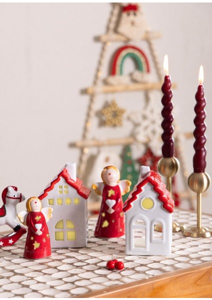 Dekoratif LED Işıklı Yılbaşı Evi 10X7X16 cm fırsatları
