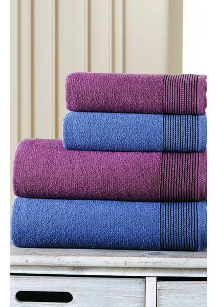 50X90 70X140 cm Amore Bath 4'lü Banyo Havlu Takımı, Plaj Havlusu, Hamam Takımı, Çeyizlik Havlu, Spa