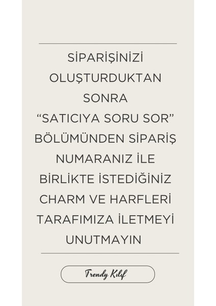 iPhone (13/14) Uyumlu Kişiselleştirilebilir Charmlı Kılıf fiyatları