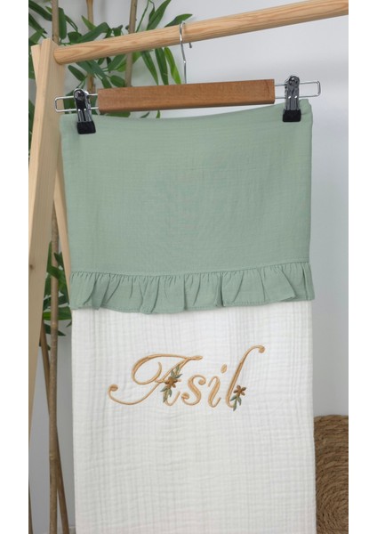 Müslin Yeni Doğan 4katlı Organik %100PAMUK Kişiye Özgü Nakışlı Hastane Çıkış Seti (Papatya Model-3) modelleri