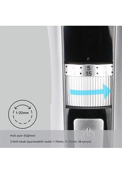 Hyundaı Şarj Edilebilir Elektrikli 1-20MM Saç Traşı Makinesi indirimleri