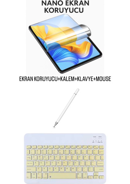 iPad Mini 2 Uyumlu Ekran Koruyucu Klavye Mouse Set