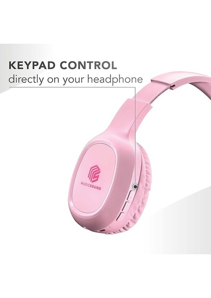 Music Sound Pink Kafa Üstü Kulaklık modelleri