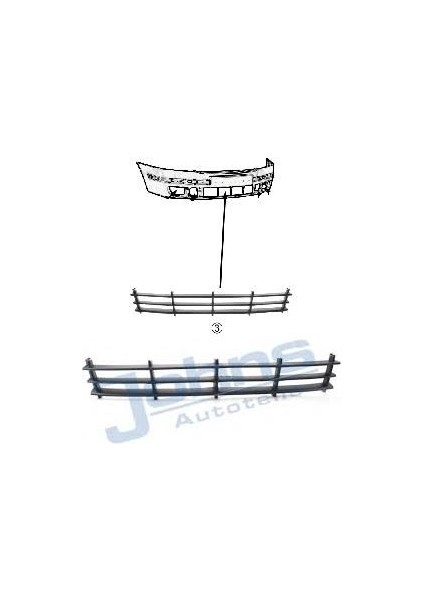 25 1Z0853677X - Tampon Izgarası Orta Octavıa 2004-2013