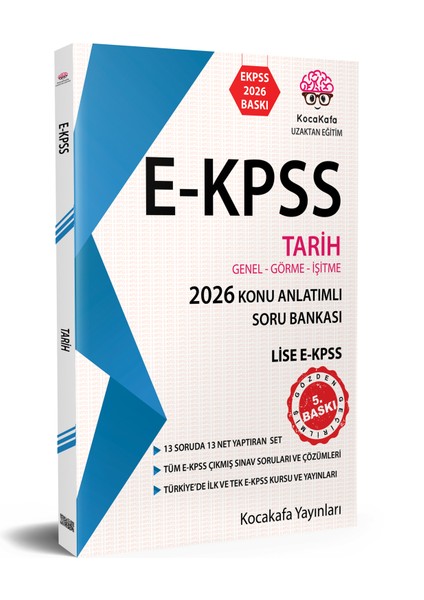 Ekpss Ortaöğretim Tarih Konu Anlatımlı Soru Bankası -Genel-Görme-Işitme 2 - Tekli Kitap