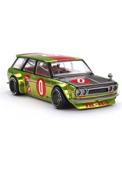 Mini Gt 1/64 Kaidohouse Datsun Kaıdo 510 Wagon Og Flo Yellow