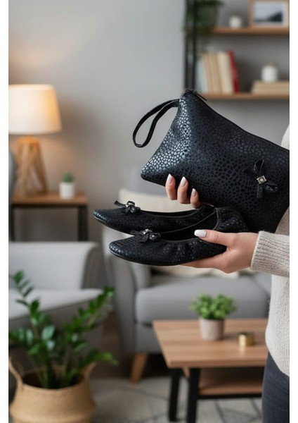 Çantalı Süslü Interlok Ev,Hac, Umre , Hediye, Günlük Babet,Tüylü Babet, Patik, Gösteri Pisi Pisi