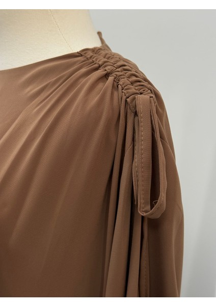 Omzu Tünel Detaylı Elbise 5063 fırsatları