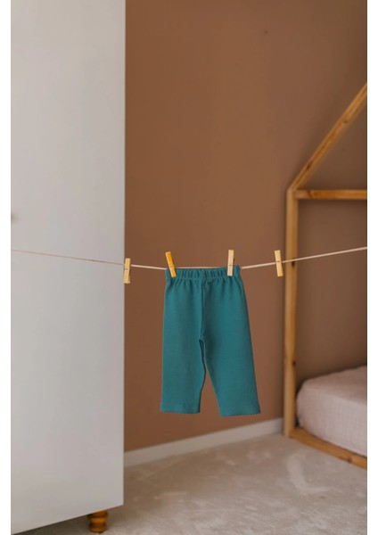 Premium %100 Pamuklu Bebek 2li Tayt Bebek Pantolon
