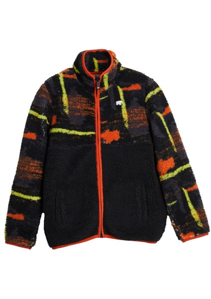 Vernon Siyah Çocuk Full-Zip Polar Sweatshirt