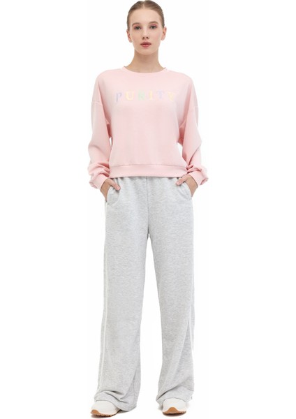 Wl Kunt Yog1-10 5pr Pembe Kadın Sweatshirt modelleri