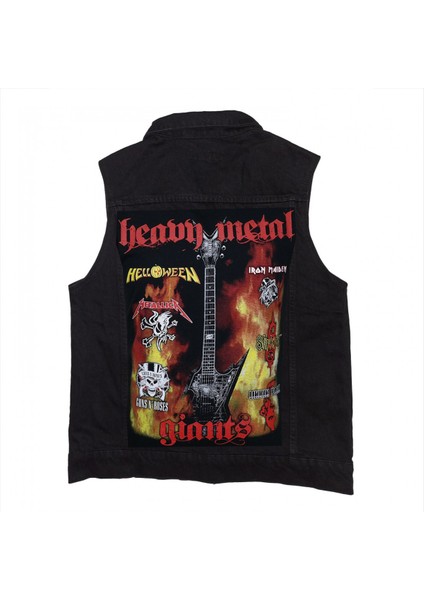 Heavy Metal Giants Siyah Kot Yelek