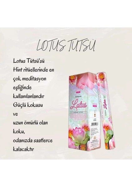 Lotus Tütsü Içsel Yolculuk Tütsüsü 20 Çubuk