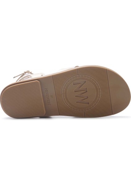 HERLAN 5FX Altın Kadın Düz Sandalet