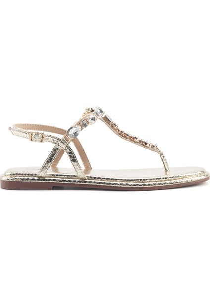 Orane 5fx Altın Kadın Düz Sandalet