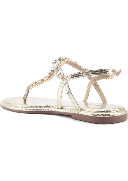 Orane 5fx Altın Kadın Düz Sandalet