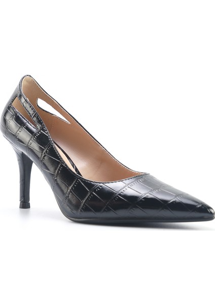 Rene 5fx Siyah Kadın Topuklu Ayakkabı