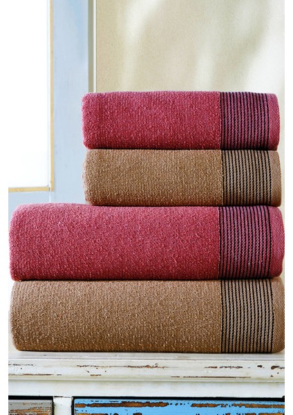 50X90 70X140 cm Amore Bath 4'lü Banyo Havlu Takımı, Plaj Havlusu, Hamam Takımı, Çeyizlik Havlu, Spa