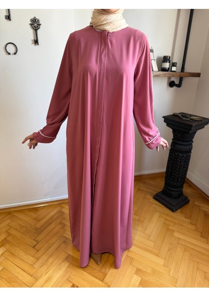 Gizli Patlı Biyeli Abaya Kol Ferace 5058 indirimleri