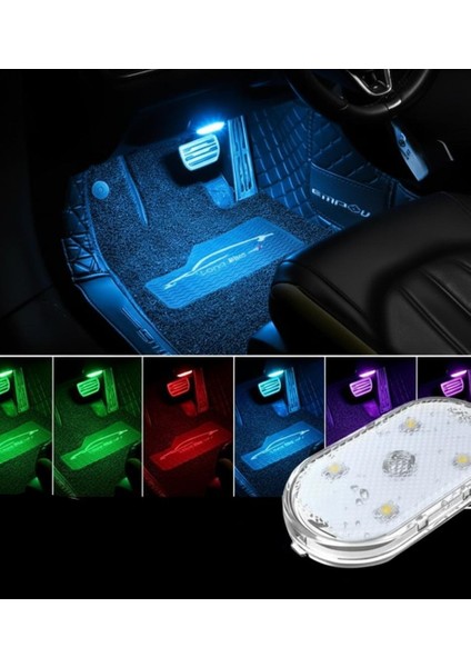 7 Renk Modlu Dokunmatik Sensörlü Mini LED Lamba