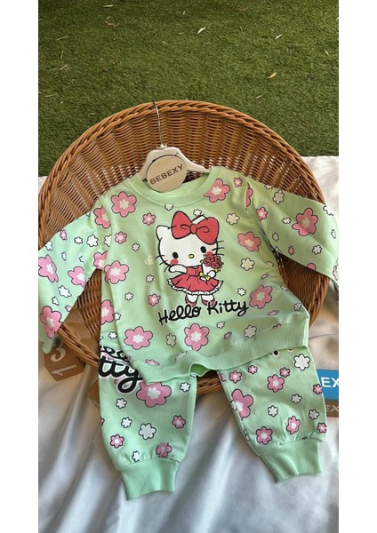 Hello Kitty Baskılı Yeşil Bebek Takım 98/ fiyatları