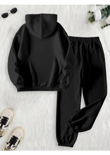 Kiraz Baskılı Kadın Rahat Kalıp Oversize Eşofman Takımı fiyatları