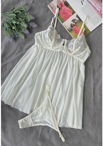 Dantelli Babydoll Gecelik & String Takım modelleri