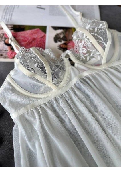 Dantelli Babydoll Gecelik & String Takım indirimleri