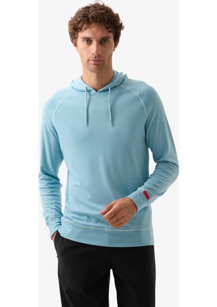 Erkek Termal Sweatshirt 2. Seviye 7468 - Mavi