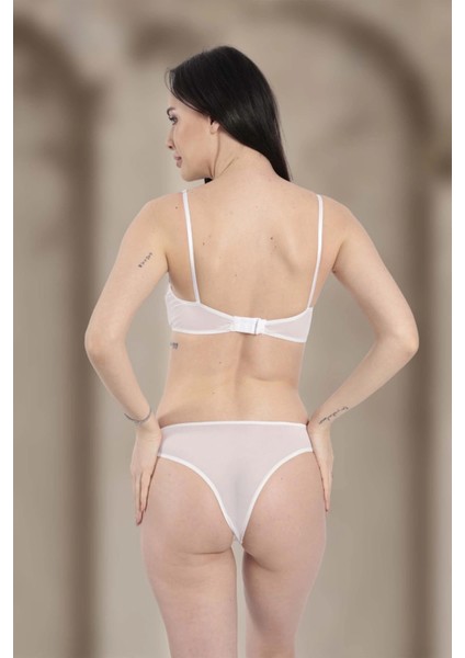 Beyaz Tül Sütyen Takım - 881 fiyatları