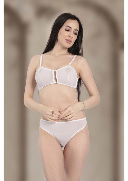 Beyaz Tül Sütyen Takım - 881 modelleri