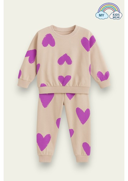 Anaokulu-Kalpli Desenli Ipeksi Takım 2-8 Yaş