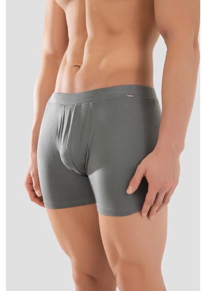 Erkek Mikro Modal Elestan Basic Boxer 1402 Antrasıt