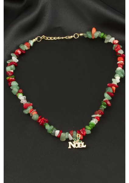 Ds-Derin 2025 Yılbaşı Kırık Doğaltaş Kolye-Renkli fiyatları