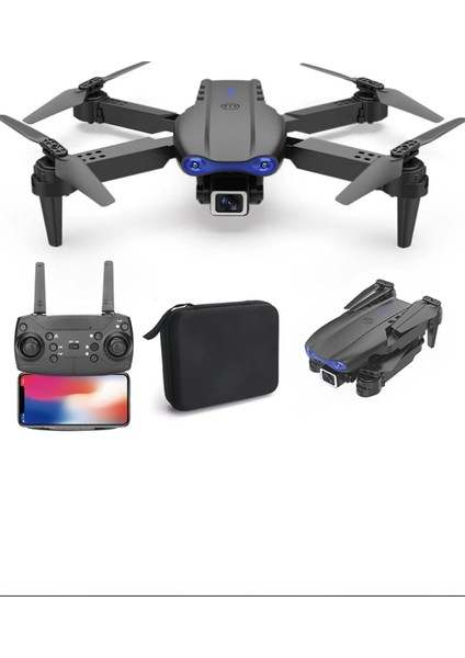 100 Mt. Engel Kaçınma Wifi 2 Kamera Hd Katlanabilir Drone