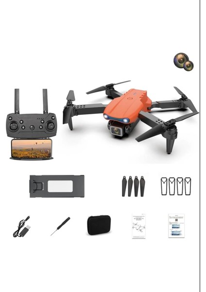 100 Mt. Engel Kaçınma Wifi 2 Kamera Hd Katlanabilir Drone modelleri
