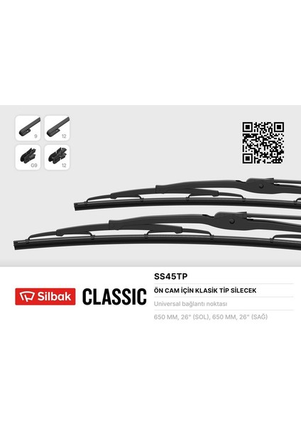 Msa-Shop Silecek Süpürgesi 650MM [ Volvo FH12, Iveco Euro Cargo Euro Tech, Mercedes Atego, Mercedes Axor ]